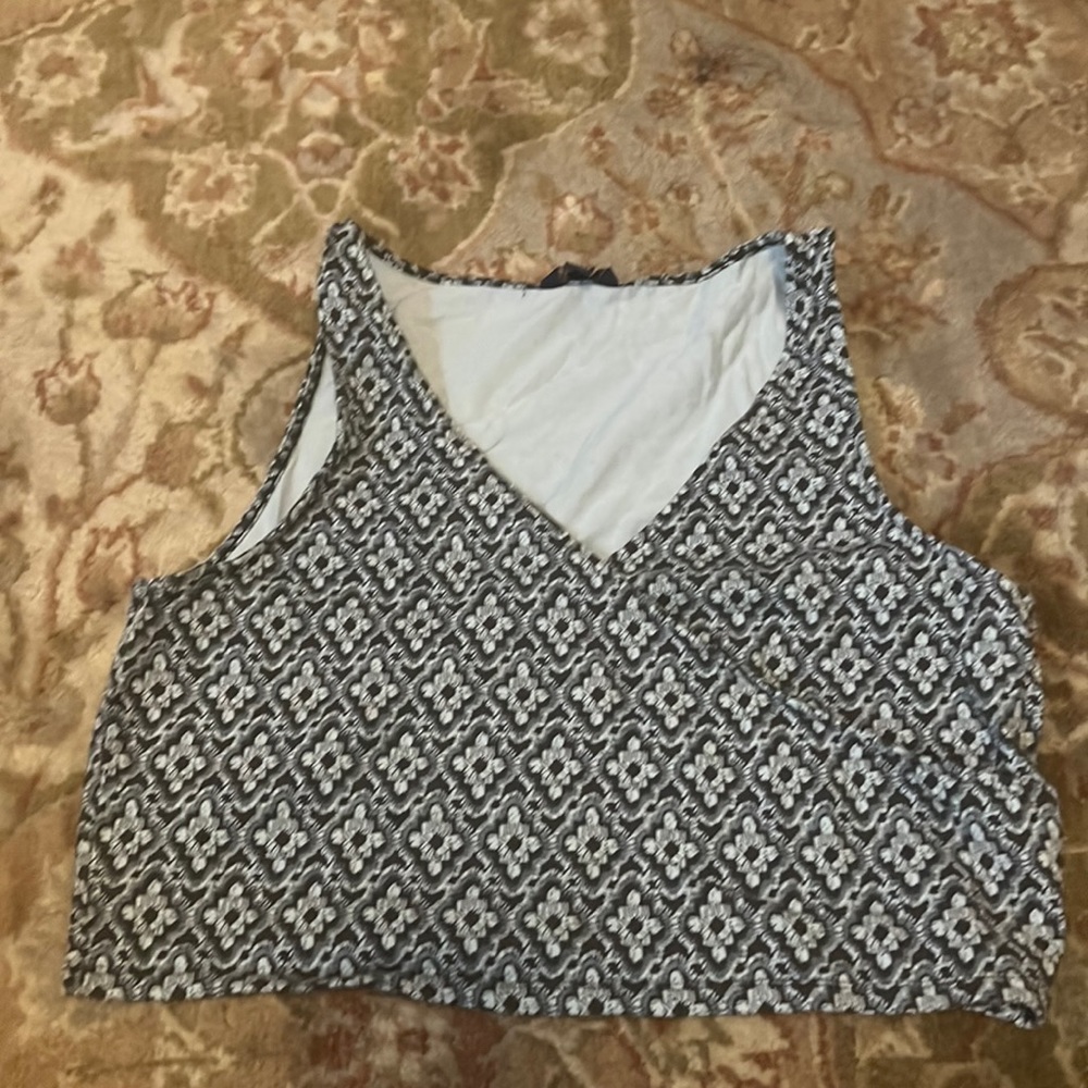 Blue areo crop top
